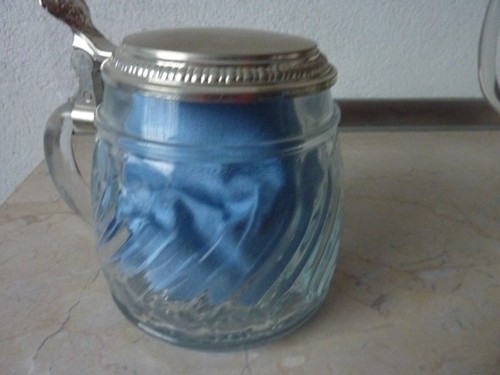 Altes bierglas mit - altes,