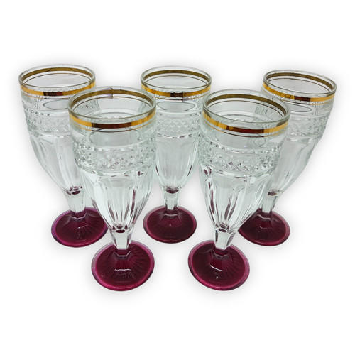Biergläser glas roter fuß - roter,